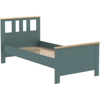 Кровать Mio Tesoro Сага 90x200 2.08.04.050.16 (темно-бирюзовый/ясень)