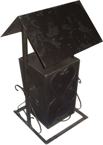 Уличная урна Станкоинструмент №5 (с крышей)