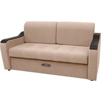 Диван Сириус Лидер-3 НПБ 185x110 (Eva 33 велюр светло-коричневый)