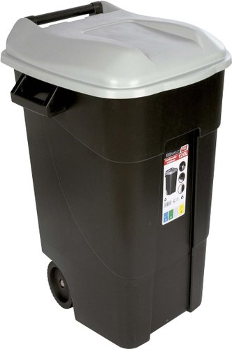 Контейнер для мусора Tayg 120 л (черный/серый)