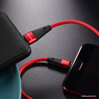 Кабель Borofone BU10 microUSB 1.2 м (красный)