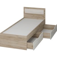 Кровать Тащи в дом Гармония КР607 80х200 (крафт серый/крафт белый)