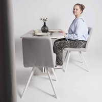 Стул Мамадома Rommy (b20 Silver Lux/белый)