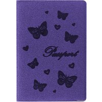 Обложка для паспорта Staff Бабочки 237618 (фиолетовый)