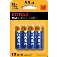 Батарейка Kodak Max super alkaline AA LR6 BL-4 4 шт