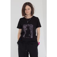 Футболка Onlíner Контекст (женская, размер M, черный)