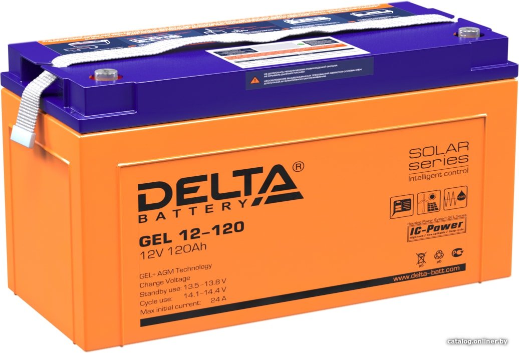 Аккумулятор для ИБП Delta GEL 12-120 (12В/120 А·ч)