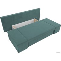 Диван Лига диванов Сан Марко 114009 (велюр, бирюзовый)