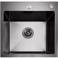 Кухонная мойка Stellar E4444NB (нано черный)