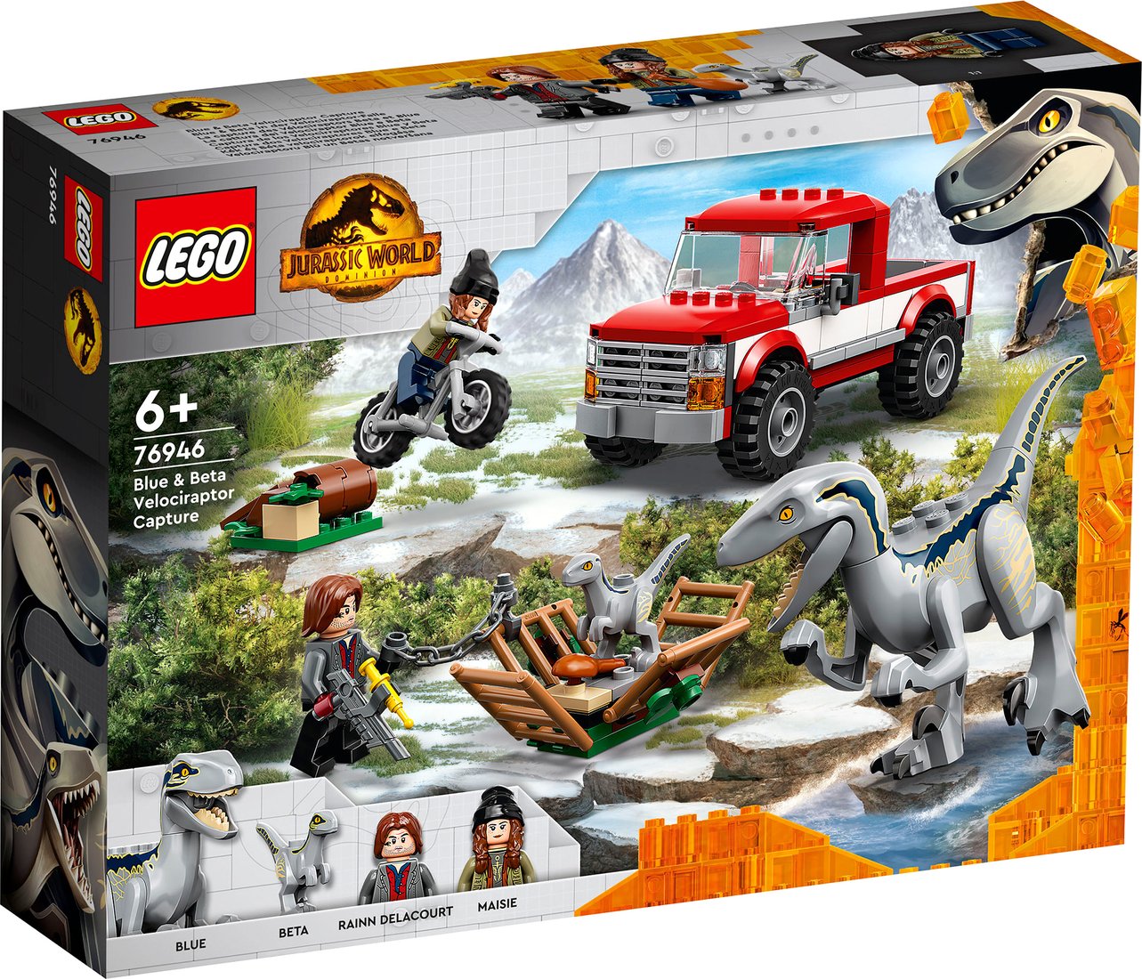 

Конструктор LEGO Jurassic World 76946 Блу и поимка бета-велоцираптора