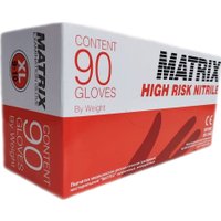 Нитриловые перчатки Matrix High Risk (XL, 100 шт, сверхпрочные)