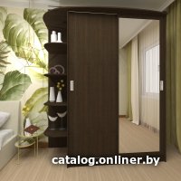 Шкаф-купе Кортекс-мебель Лагуна ШК05-01 правая консоль (венге)