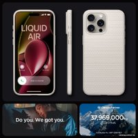 Чехол для телефона Spigen Liquid Air для iPhone 15 Pro ACS07217 (серый)