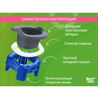 Дорожный горшок Roxy Kids HandyPotty 3 в 1 HP-255DBG (синий/графит)