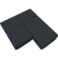 Угловой диван Лига диванов Лига-060 НПБ угол универсальный 129502 (замша Joly 16 темно-серый)