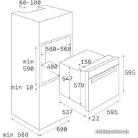Электрический духовой шкаф TEKA HSB 610 (черный)