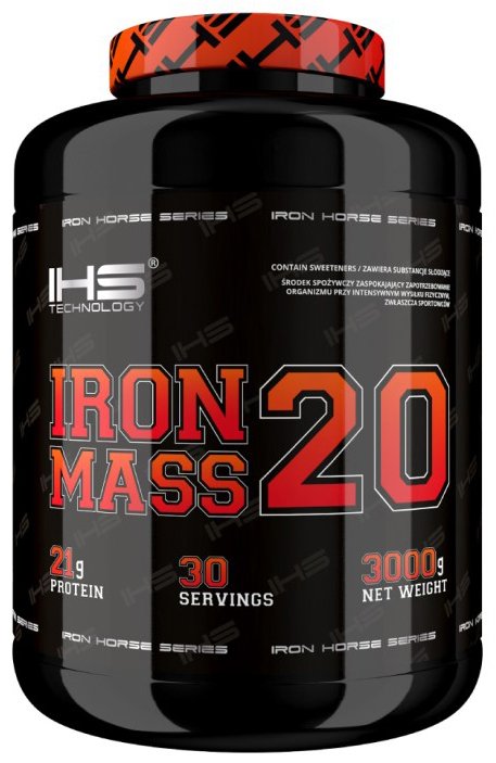 

Изотоник IHS Iron Mass 20 (3кг, ваниль)