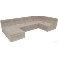 П-образный диван Лига диванов Холидей 101846 (бежевый)