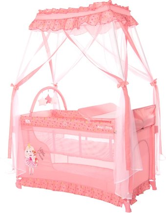 Манеж-кровать Lorelli Magic Sleep (pink)