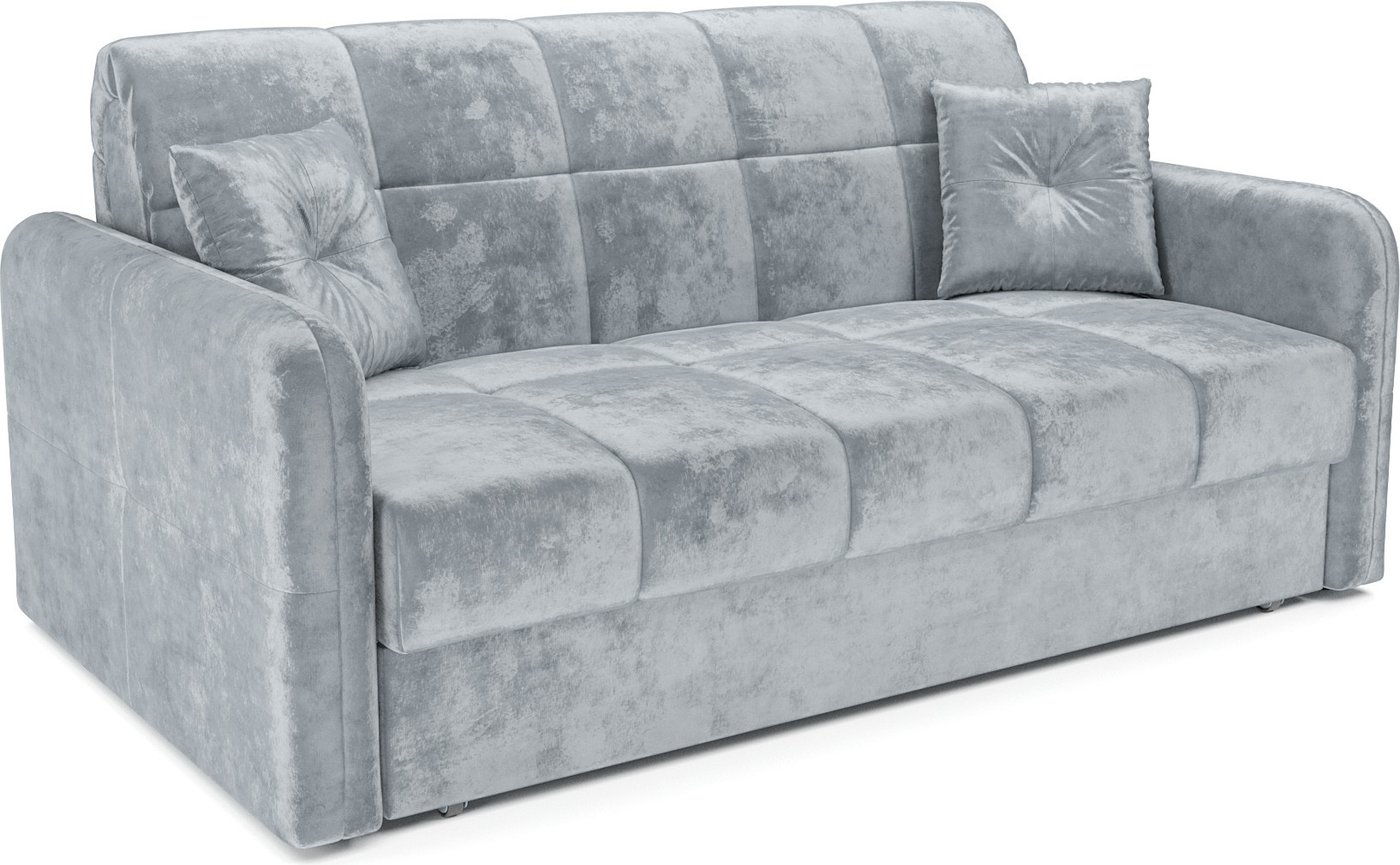 

Диван Мебель-АРС Аккордеон Свег ППУ 180x200 (велюр серый Plush OWV-11)