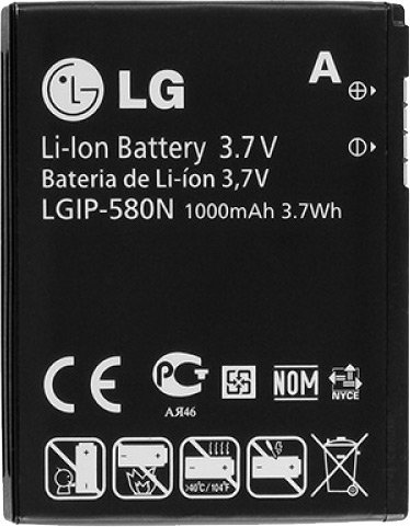 

Аккумулятор для телефона Копия LG LGIP-580N