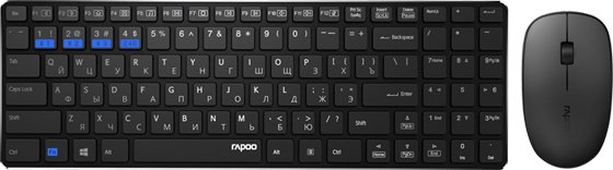 

Офисный набор Rapoo 9300M (черный)