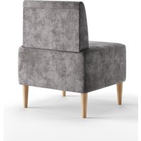 Интерьерное кресло MONOFIX Четт кресло (микровелюр/серый №23)