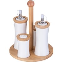 Набор для масла и уксуса с солонкой и перечницей Lefard Native 587-196