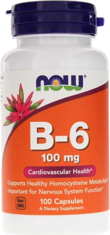 

Витамины, минералы Now Foods Vitamin В-6 Пиридоксин 100 мг (100 капсул)