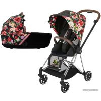 Универсальная коляска Cybex Mios (2 в 1, spring blossom dark, шасси хром коричневые детали)