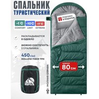 Спальный мешок RSP Outdoors Sleep 450 R (зеленый, 220x80см, молния справа)