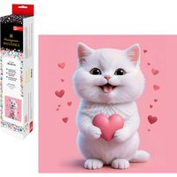 Алмазная мозаика  Феникс+ Котенок с сердечком 70802