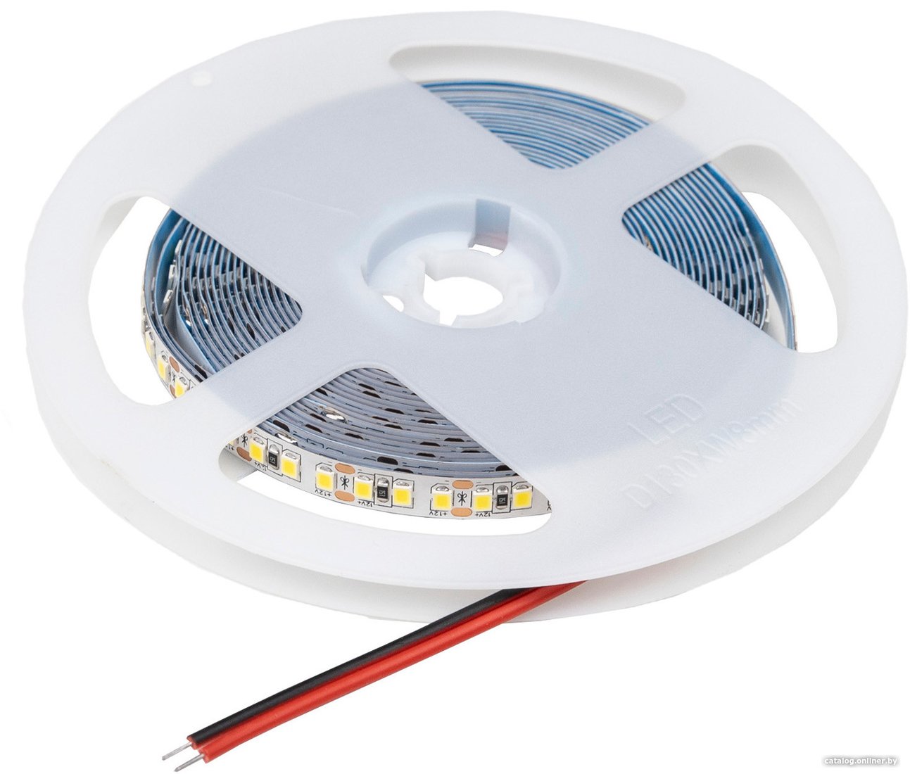 Светодиодная лента AKS 14,4W/m, 12V, 8мм, 2835, 180 д/м, IP20, теплый белый (3000K) - 5м,