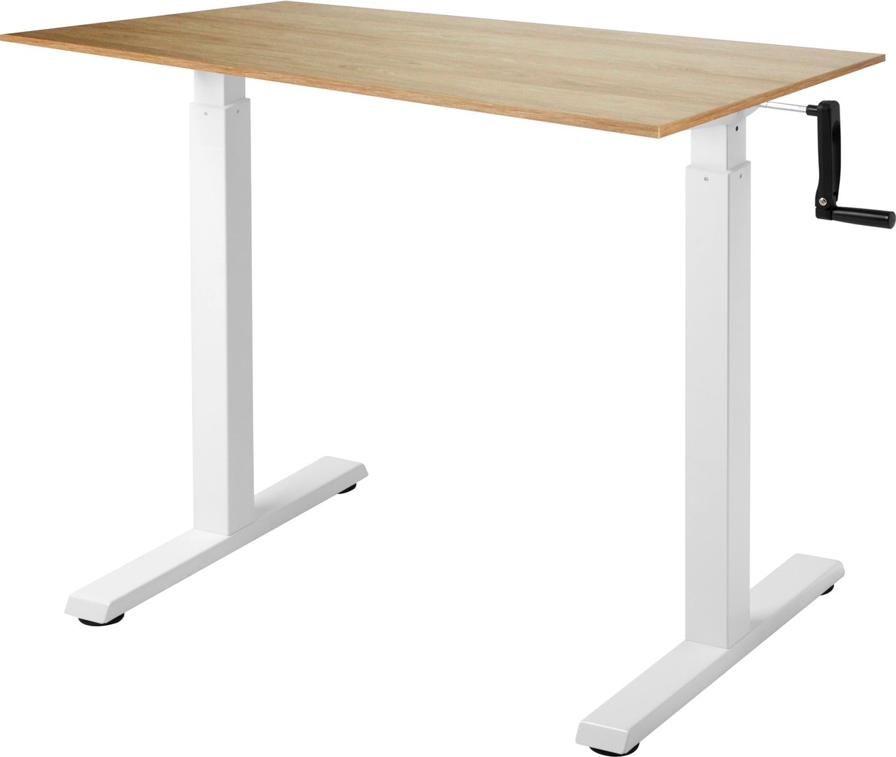 

Стол ErgoSmart Manual Desk Compact 1200x650x18 мм (дуб натуральный/белый)