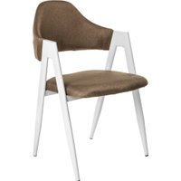 Стул с подлокотниками Mio Tesoro Луна DC-048A (коричневый/белый)