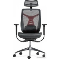 Игровое (геймерское) кресло SitUp Barracuda Chrome (сетка Dark Gray/ткань Dark Gray)