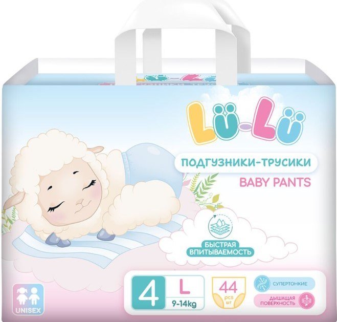 

Трусики-подгузники Lu-Lu Baby Pants №4 (L, 44 шт)