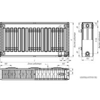 Стальной панельный радиатор Лидея ЛК 22-508 тип 22 500x800