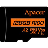 Карта памяти Apacer microSDXC AP128GMCSX10U8-R 128GB (с адаптером)