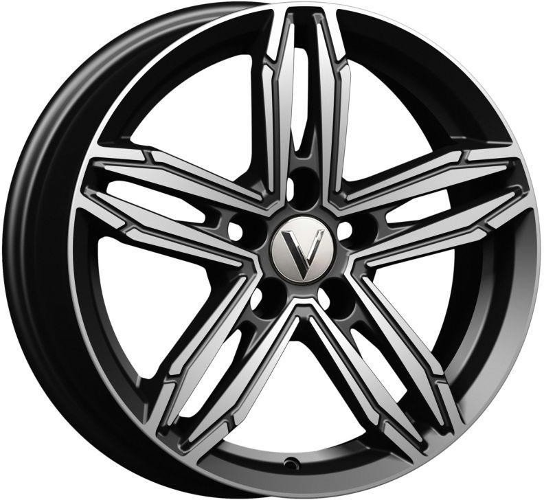 

Литые диски Vector B256 16x6.5" 5x108мм DIA 63.35мм ET 50мм Алмаз черный