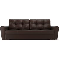 Диван Лига диванов Амстердам 105045 (экокожа, коричневый)