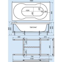 Ванна Triton ЛАГУНА 180x89