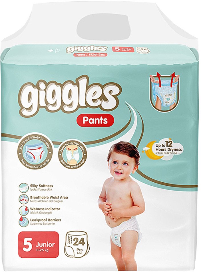 

Подгузники Giggles Junior 5 Pants (24 шт)