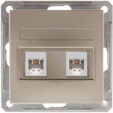 Розетка телефонная Systeme Electric W59 RSI-251TT-4-86