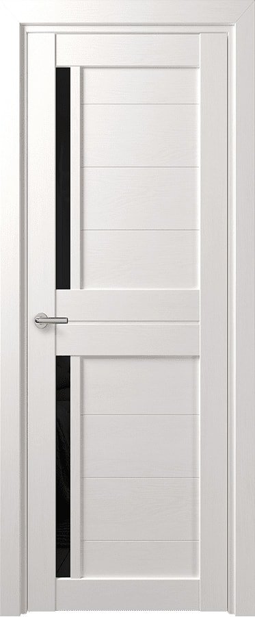 

Межкомнатная дверь Юркас Deform D17 ДО 70x200 (дуб шале снежный/lacobel черный лак)