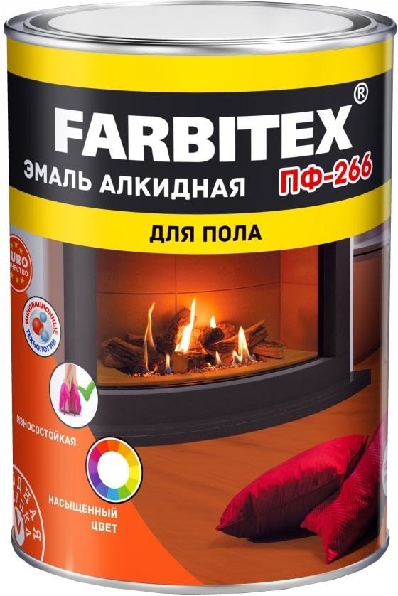 

Эмаль Farbitex ПФ-266 1.8 кг (золотистый)