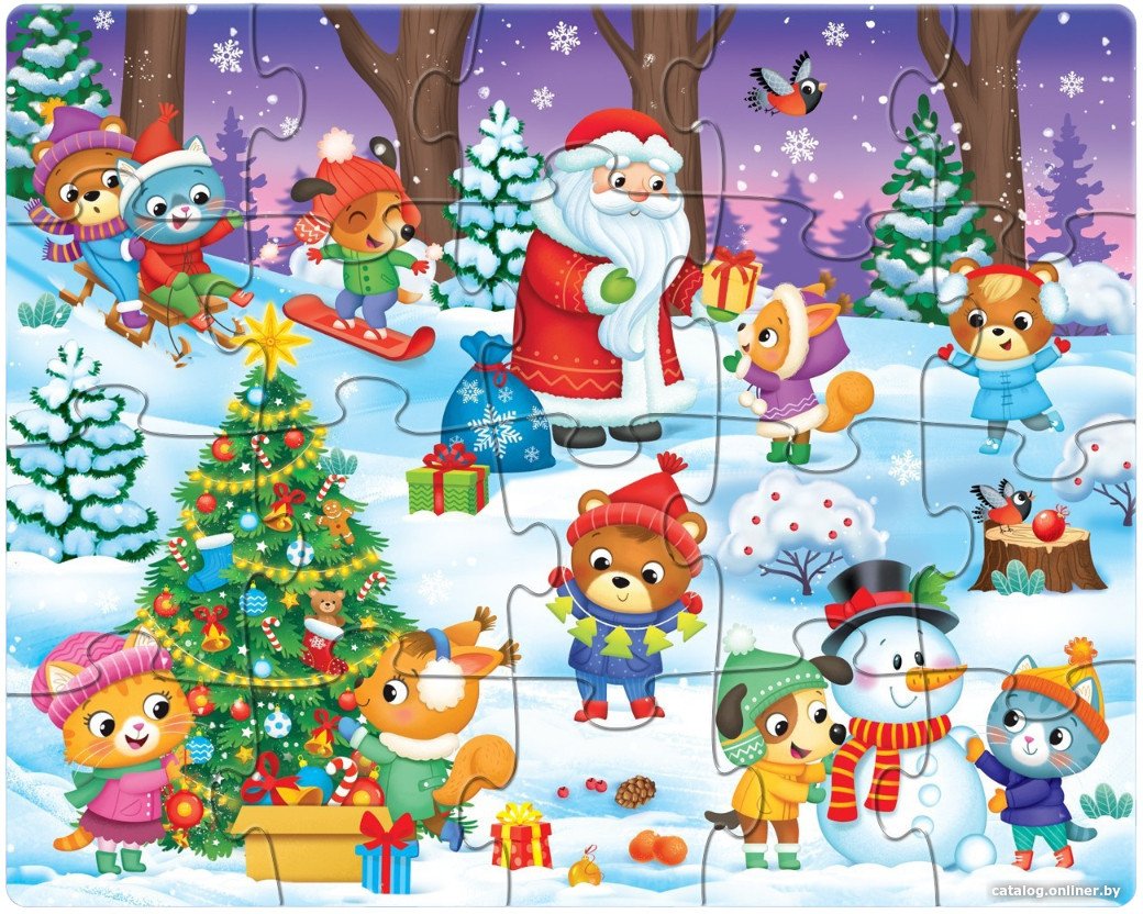 Пазл Puzzle Time Дарим новогодние подарки 9570119
