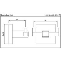 Крючок для ванны Jaquar AKP-CHR-35761P