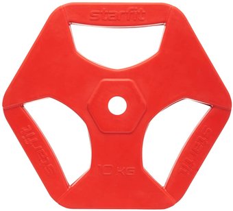 Диск Starfit BB-205 10 кг (красный)