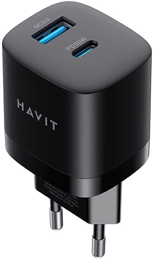 Сетевое зарядное Havit UC30 (черный)